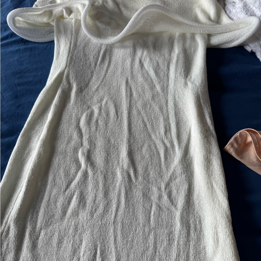 Meshki Off-Shoulder White Midi Dress - Picture 2 of 2